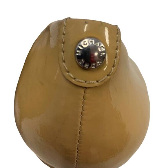 Michael Michael Kors US Size 10 Gold Nude Leather Pointy Toe Pumps 3.5" Heels - Picture 2 of 9